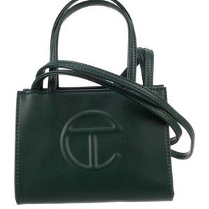 TELFAR Green Vegan Leather Bag.